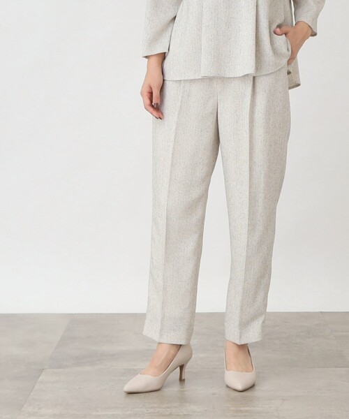 THE SHOP TK （ザ ショップ ティーケー ）の「◆【セレモニー/入卒/SETUP可/洗える】ツイードストレートパンツ（その他パンツ・レディース・ホワイト系6/ネイビー系3/ブルー系その他5・12/13）」の22枚目の写真