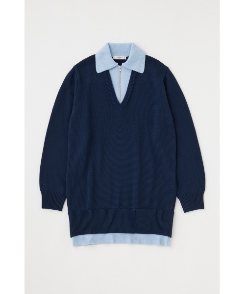 【moussy】　LAYERED HALF ZIP MINI ドレス セール】LAYERED HALF ZIP MINI ドレス（ワンピース）｜MOUSSY
