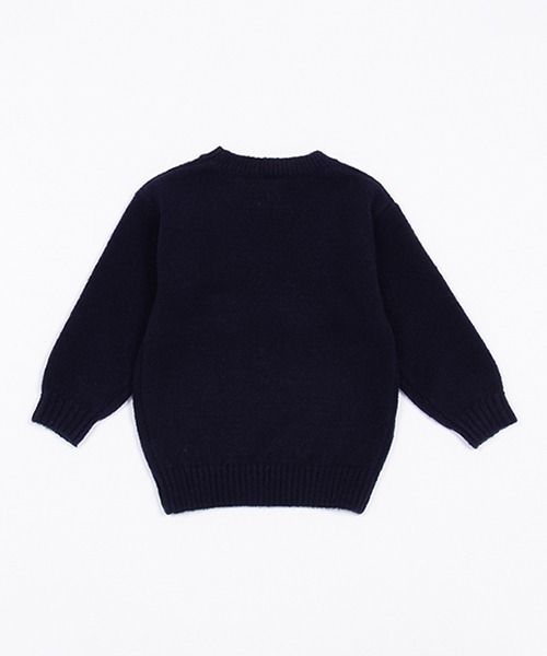 petit main（プティマイン）の「モチーフジャガードニット（ニット/セーター・キッズ・アイボリー/モカ/ネイビー/ブラック・S/M/L）」の15枚目の写真