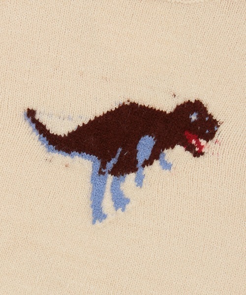 petit main（プティマイン）の「モチーフジャガードニット（ニット/セーター・キッズ・アイボリー/モカ/ネイビー/ブラック・S/M/L）」の13枚目の写真