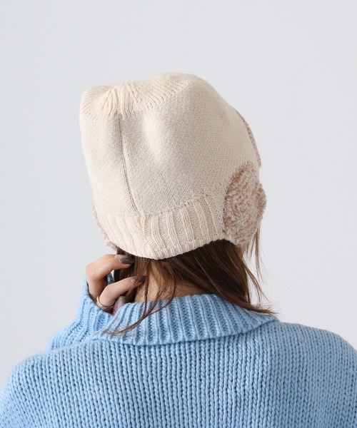 FUNALIVE（ファンアライブ）の「JON ニット帽子　耳当て（ニットキャップ/ビーニー・メンズ・ブルー/ホワイト/ブラック/ネイビー/レッド/グレー/ブラウン・FREE）」の20枚目の写真