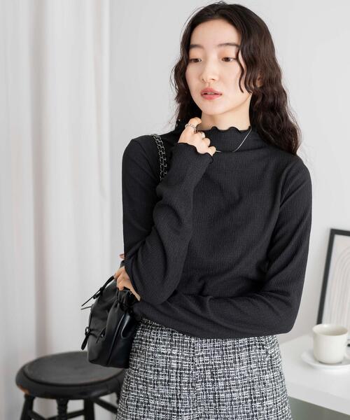 WEGO(ウィゴー)の「WEGO/カラーメロウロンT(Tシャツ/カットソー・レディース・ブラック/ホワイト/サックスブルー・FREE)」の3枚目の写真