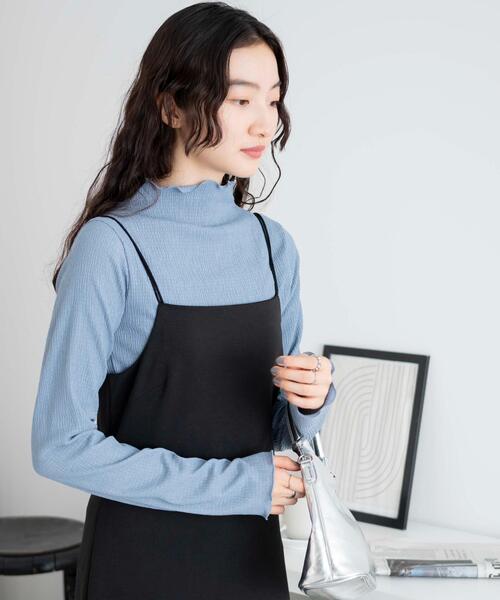 WEGO(ウィゴー)の「WEGO/カラーメロウロンT(Tシャツ/カットソー・レディース・ブラック/ホワイト/サックスブルー・FREE)」の13枚目の写真