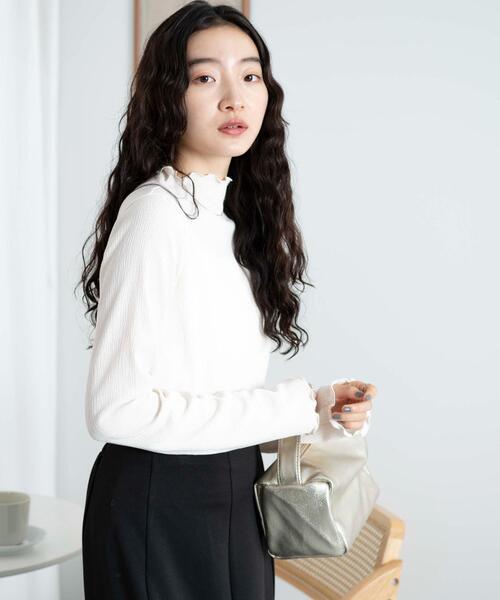 WEGO(ウィゴー)の「WEGO/カラーメロウロンT(Tシャツ/カットソー・レディース・ブラック/ホワイト/サックスブルー・FREE)」の5枚目の写真