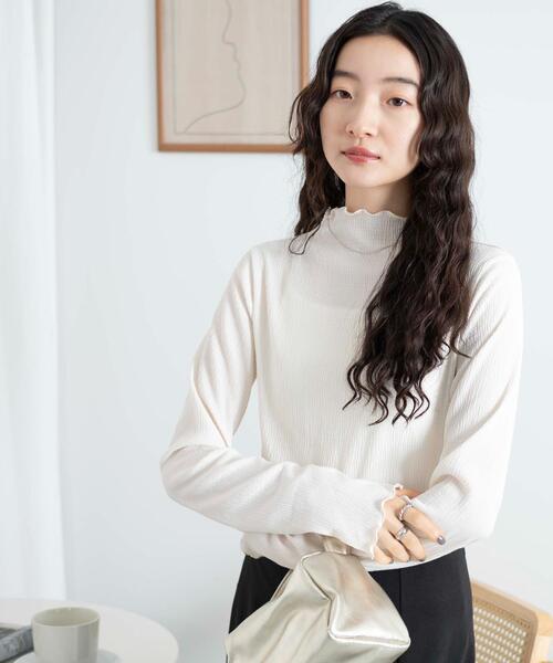 WEGO(ウィゴー)の「WEGO/カラーメロウロンT(Tシャツ/カットソー・レディース・ブラック/ホワイト/サックスブルー・FREE)」の4枚目の写真