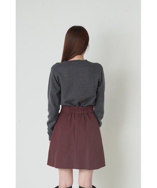 SNIDEL（スナイデル）の「【BEARPAW】刺繍ニットプルオーバー（ニット/セーター・レディース・ダークグレー/グリーン/ピンク/ホワイト・FREE）」の19枚目の写真