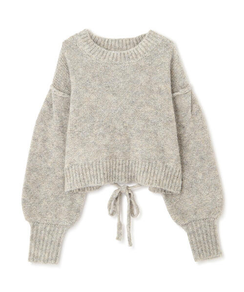 FREE'S MART（フリーズマート）の「◇バックリボンバックリボンショート丈ニット（ニット/セーター・レディース・グリーン/ブルー/ピンク/グレー・FREE）」の5枚目の写真