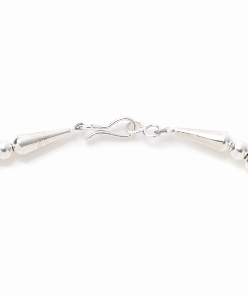 INDIAN JEWELRY 5mm シャイニービーズネックレス20インチ