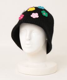 Fun & Daily（ファンアンドデイリー）の「F&D : カラーフラワーニットハット（ハット）」