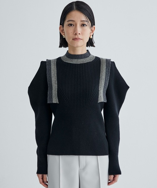 「UNITED TOKYO」 長袖ニット 1 ブラック レディース UNITED TOKYO 「UNITED TOKYO」 長袖ニット 1 ブラック