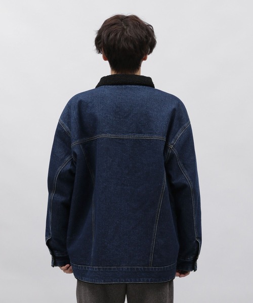 LAKOLE（ラコレ）の「デニム裏ボアジャケット / 970379（デニムジャケット・メンズ・ネイビー/ブラック・MEDIUM/X-LARGE/LARGE）」の13枚目の写真
