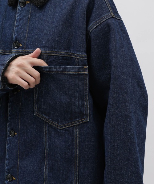 LAKOLE（ラコレ）の「デニム裏ボアジャケット / 970379（デニムジャケット・メンズ・ネイビー/ブラック・MEDIUM/X-LARGE/LARGE）」の17枚目の写真