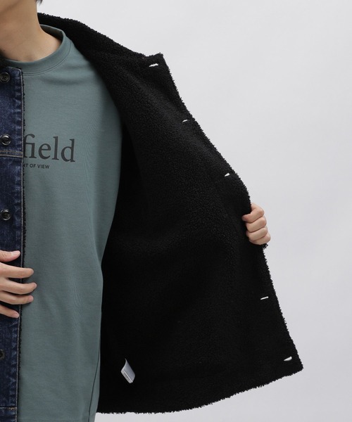 LAKOLE（ラコレ）の「デニム裏ボアジャケット / 970379（デニムジャケット・メンズ・ネイビー/ブラック・MEDIUM/X-LARGE/LARGE）」の21枚目の写真