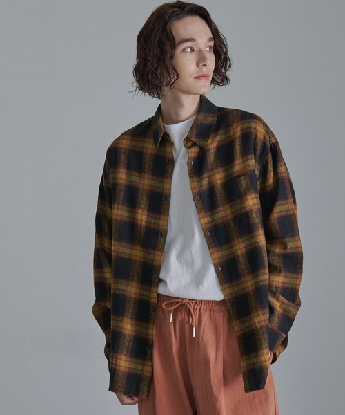 Revo. オンブレチェック ロングスリーブ シャツ（シャツ
