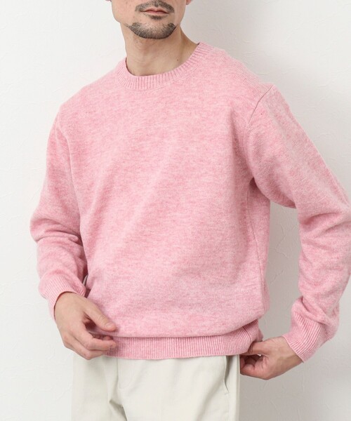 NOLLEY'S goodman(ノーリーズグッドマン)の「《ビジカジ対応》ラムウール プルオーバー クルーネックニット(ニット/セーター・メンズ・ネイビー/オフホワイト/グレイッシュブルー/ピンク系その他・M/L/S)」の17枚目の写真