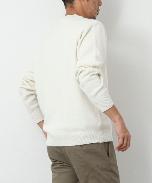 NOLLEY'S goodman(ノーリーズグッドマン)の「《ビジカジ対応》ラムウール プルオーバー クルーネックニット(ニット/セーター・メンズ・ネイビー/オフホワイト/グレイッシュブルー/ピンク系その他・M/L/S)」の10枚目の写真