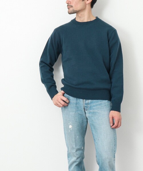 NOLLEY'S goodman(ノーリーズグッドマン)の「《ビジカジ対応》ラムウール プルオーバー クルーネックニット(ニット/セーター・メンズ・ネイビー/オフホワイト/グレイッシュブルー/ピンク系その他・M/L/S)」の21枚目の写真