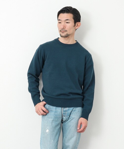 NOLLEY'S goodman(ノーリーズグッドマン)の「《ビジカジ対応》ラムウール プルオーバー クルーネックニット(ニット/セーター・メンズ・ネイビー/オフホワイト/グレイッシュブルー/ピンク系その他・M/L/S)」の15枚目の写真