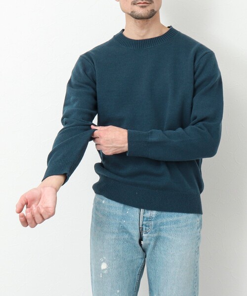 NOLLEY'S goodman(ノーリーズグッドマン)の「《ビジカジ対応》ラムウール プルオーバー クルーネックニット(ニット/セーター・メンズ・ネイビー/オフホワイト/グレイッシュブルー/ピンク系その他・M/L/S)」の11枚目の写真