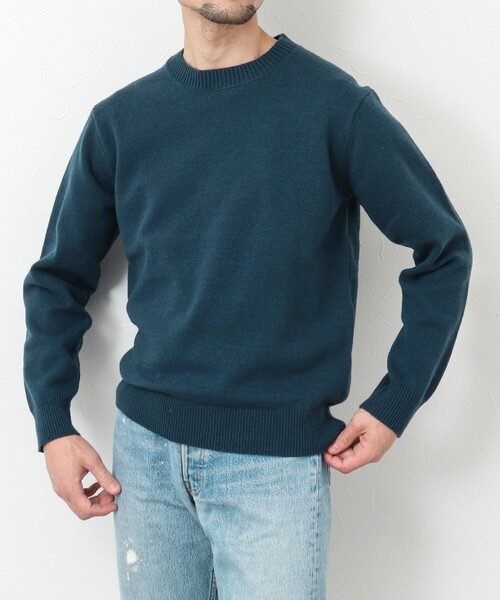 NOLLEY'S goodman(ノーリーズグッドマン)の「《ビジカジ対応》ラムウール プルオーバー クルーネックニット(ニット/セーター・メンズ・ネイビー/オフホワイト/グレイッシュブルー/ピンク系その他・M/L/S)」の13枚目の写真