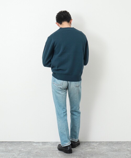 NOLLEY'S goodman(ノーリーズグッドマン)の「《ビジカジ対応》ラムウール プルオーバー クルーネックニット(ニット/セーター・メンズ・ネイビー/オフホワイト/グレイッシュブルー/ピンク系その他・M/L/S)」の3枚目の写真