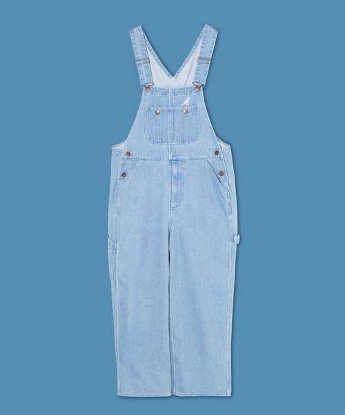 KANGOL（カンゴール）の「【KANGOL:カンゴール】KANGOL OVERALL/オーバーオール・つなぎ（サロペット/オーバーオール・メンズ・ネイビー/サックスブルー/アイボリー/ブラウン・SMALL/MEDIUM）」の4枚目の写真