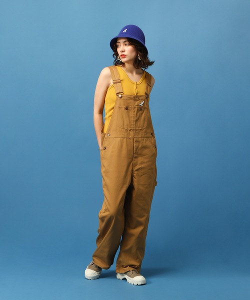 KANGOL（カンゴール）の「【KANGOL:カンゴール】KANGOL OVERALL/オーバーオール・つなぎ（サロペット/オーバーオール・メンズ・ネイビー/サックスブルー/アイボリー/ブラウン・SMALL/MEDIUM）」の6枚目の写真