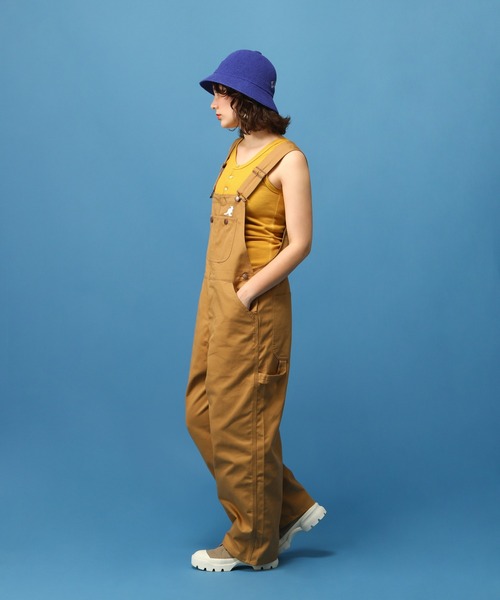 KANGOL（カンゴール）の「【KANGOL:カンゴール】KANGOL OVERALL/オーバーオール・つなぎ（サロペット/オーバーオール・メンズ・ネイビー/サックスブルー/アイボリー/ブラウン・SMALL/MEDIUM）」の7枚目の写真