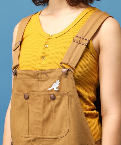 KANGOL（カンゴール）の「【KANGOL:カンゴール】KANGOL OVERALL/オーバーオール・つなぎ（サロペット/オーバーオール・メンズ・ネイビー/サックスブルー/アイボリー/ブラウン・SMALL/MEDIUM）」の9枚目の写真
