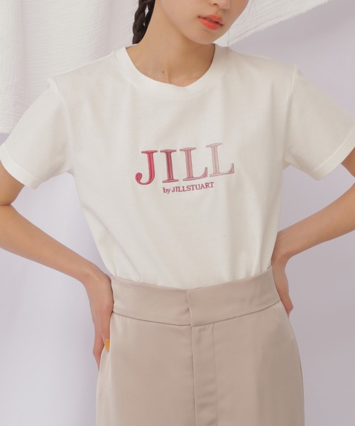 JILL by JILL STUART（ジルバイジルスチュアート）の「◇JBオーガニック刺繍ロゴＴシャツ（Tシャツ/カットソー・レディース・ブラック/ホワイト系その他3/オレンジ/オフホワイト/ホワイト系その他/ダークパープル/ライトピンク/ホワイト/ピンク系その他/シルバー系その他・FREE）」の8枚目の写真