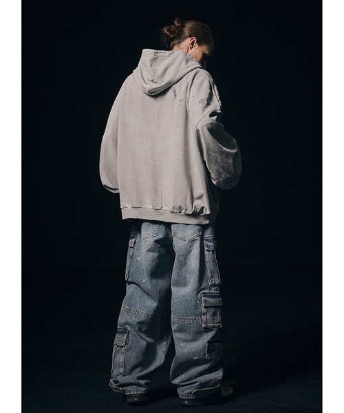 NOT4NERD（ノットフォーナード）の「【UNISEX】NOT4NERD／ワイルドフードジップ  2109384（パーカー・レディース・チャコール/グレー・MEDIUM/LARGE）」の11枚目の写真