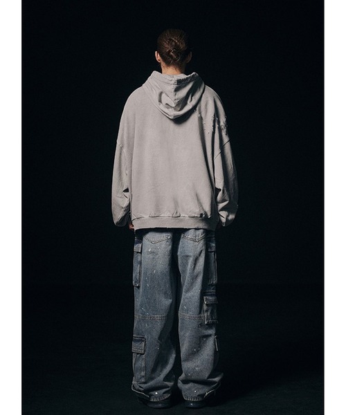 NOT4NERD（ノットフォーナード）の「【UNISEX】NOT4NERD／ワイルドフードジップ  2109384（パーカー・レディース・チャコール/グレー・MEDIUM/LARGE）」の13枚目の写真