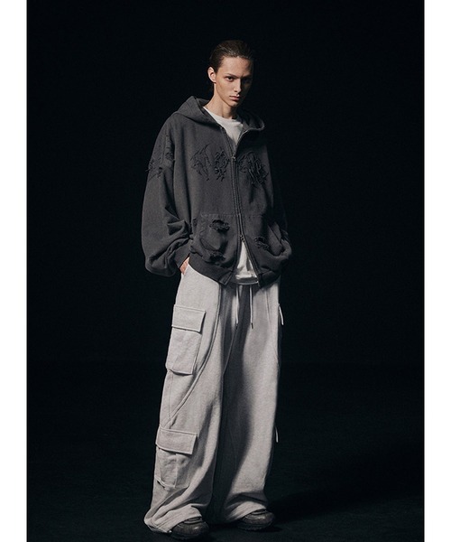 NOT4NERD（ノットフォーナード）の「【UNISEX】NOT4NERD／ワイルドフードジップ  2109384（パーカー・レディース・チャコール/グレー・MEDIUM/LARGE）」の16枚目の写真