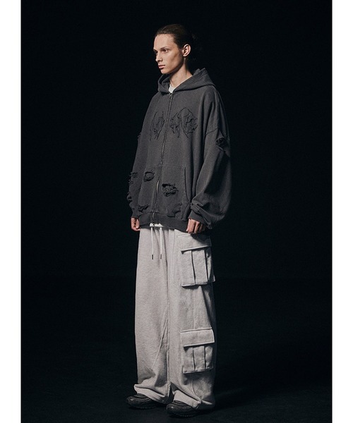 NOT4NERD（ノットフォーナード）の「【UNISEX】NOT4NERD／ワイルドフードジップ  2109384（パーカー・レディース・チャコール/グレー・MEDIUM/LARGE）」の20枚目の写真