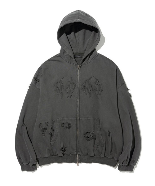 NOT4NERD（ノットフォーナード）の「【UNISEX】NOT4NERD／ワイルドフードジップ  2109384（パーカー・レディース・チャコール/グレー・MEDIUM/LARGE）」の22枚目の写真