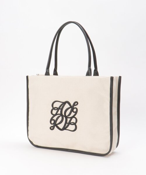 VENCEEXCHANGE（ヴァンスエクスチェンジ）の「メイルトートバッグ（トートバッグ・レディース・ブラック/オフホワイト/ゴールド・FREE）」の5枚目の写真