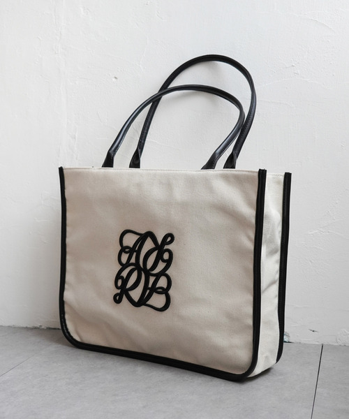 VENCEEXCHANGE（ヴァンスエクスチェンジ）の「メイルトートバッグ（トートバッグ・レディース・ブラック/オフホワイト/ゴールド・FREE）」の16枚目の写真