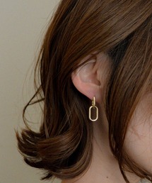 2way 2連フープメタルピアス / ニッケルフリー