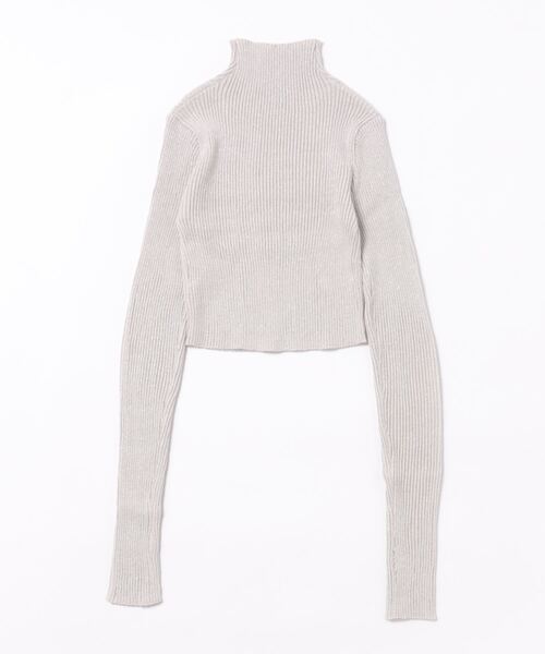 RiLi（リリ）の「クロップドハイネックリブニット【RL】（ニット/セーター・レディース・アイボリー/グレー・FREE）」の16枚目の写真