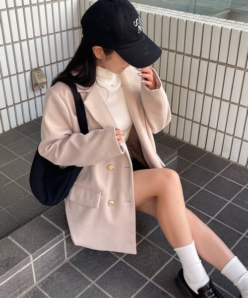 RiLi（リリ）の「クロップドハイネックリブニット【RL】（ニット/セーター・レディース・アイボリー/グレー・FREE）」の14枚目の写真