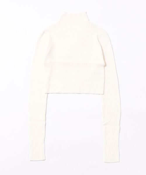 RiLi（リリ）の「クロップドハイネックリブニット【RL】（ニット/セーター・レディース・アイボリー/グレー・FREE）」の17枚目の写真