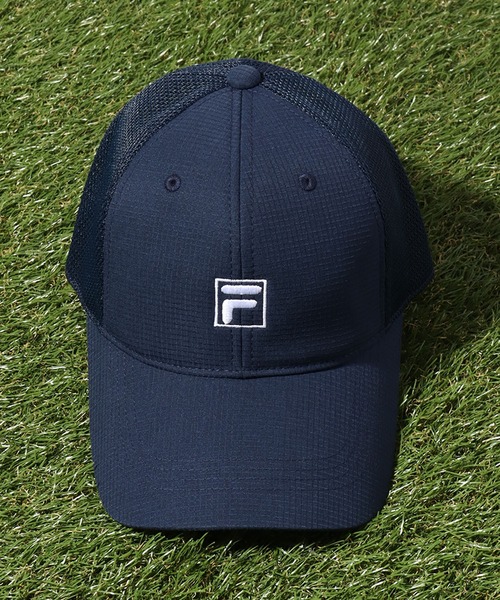FILA(フィラ)の「【FILA/フィラ】リプリーブ×メッシュ ミニロゴキャップ(キャップ・メンズ・ネイビー/ブラック/ホワイト・FREE)」の9枚目の写真