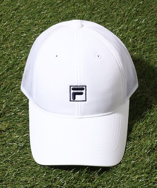 FILA(フィラ)の「【FILA/フィラ】リプリーブ×メッシュ ミニロゴキャップ(キャップ・メンズ・ネイビー/ブラック/ホワイト・FREE)」の8枚目の写真