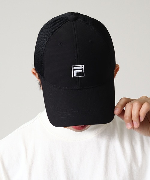 FILA(フィラ)の「【FILA/フィラ】リプリーブ×メッシュ ミニロゴキャップ(キャップ・メンズ・ネイビー/ブラック/ホワイト・FREE)」の12枚目の写真