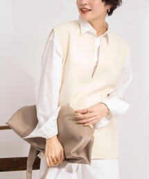 Rie Miller | 《手洗い可能》スキッパーニットジレ(ベスト)