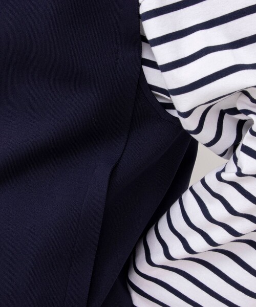 Rie Miller（リエミラー）の「《手洗い可能》スキッパーニットジレ（ベスト・レディース・ネイビー/ブラック/アイボリー・38）」の18枚目の写真