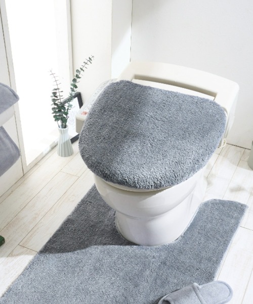 お得◎新品　M＋home ニュープリエ　トイレマット　フタカバー　ホルダーカバー フタカバー】ふわふわマイクロ素材のトイレマットシリーズ（バス