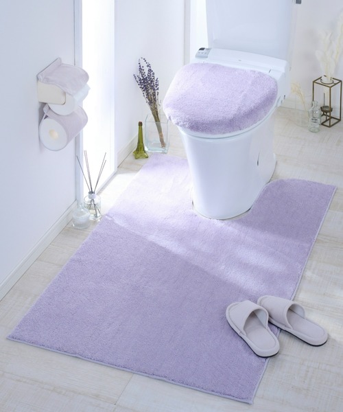 iellio（イエリオ）の「【フタカバー】ふわふわマイクロ素材のトイレマットシリーズ（バス/トイレグッズ・レディース・グレー/ホワイト/ラベンダー/ブルー/グレイッシュベージュ/チャコール・F/FREE）」の18枚目の写真
