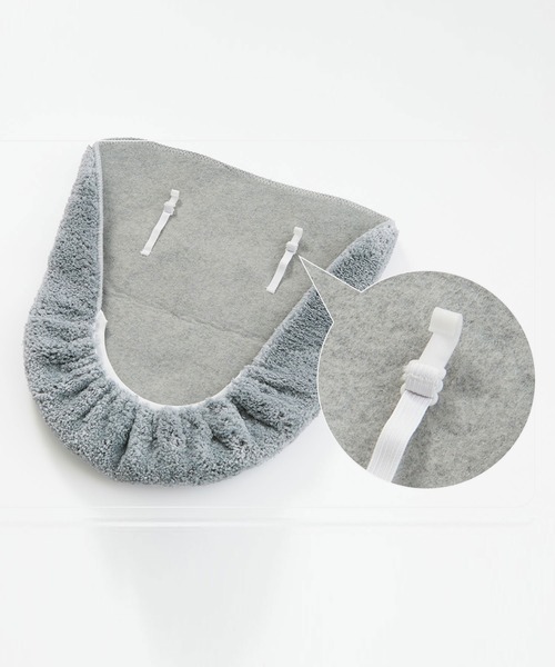 iellio（イエリオ）の「【フタカバー】ふわふわマイクロ素材のトイレマットシリーズ（バス/トイレグッズ・レディース・グレー/ホワイト/ラベンダー/ブルー/グレイッシュベージュ/チャコール・F/FREE）」の17枚目の写真