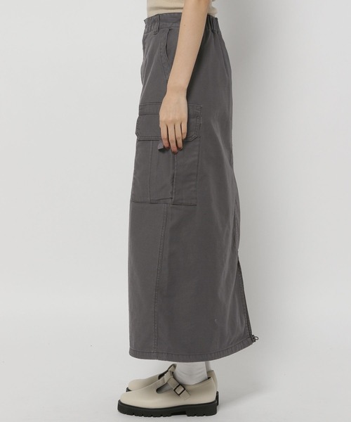 niko and...（ニコアンド）の「バックサテンミリタリースカート（スカート・レディース・カーキ/アイボリー/チャコール・MEDIUM/LARGE）」の18枚目の写真